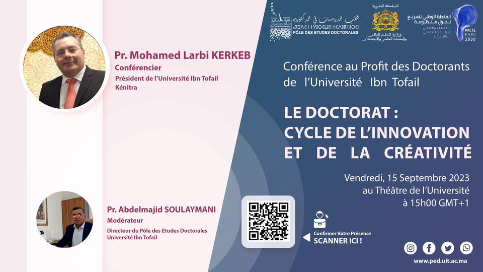 Conférence: “Le doctorat : un chemin de créativité et d’innovation”