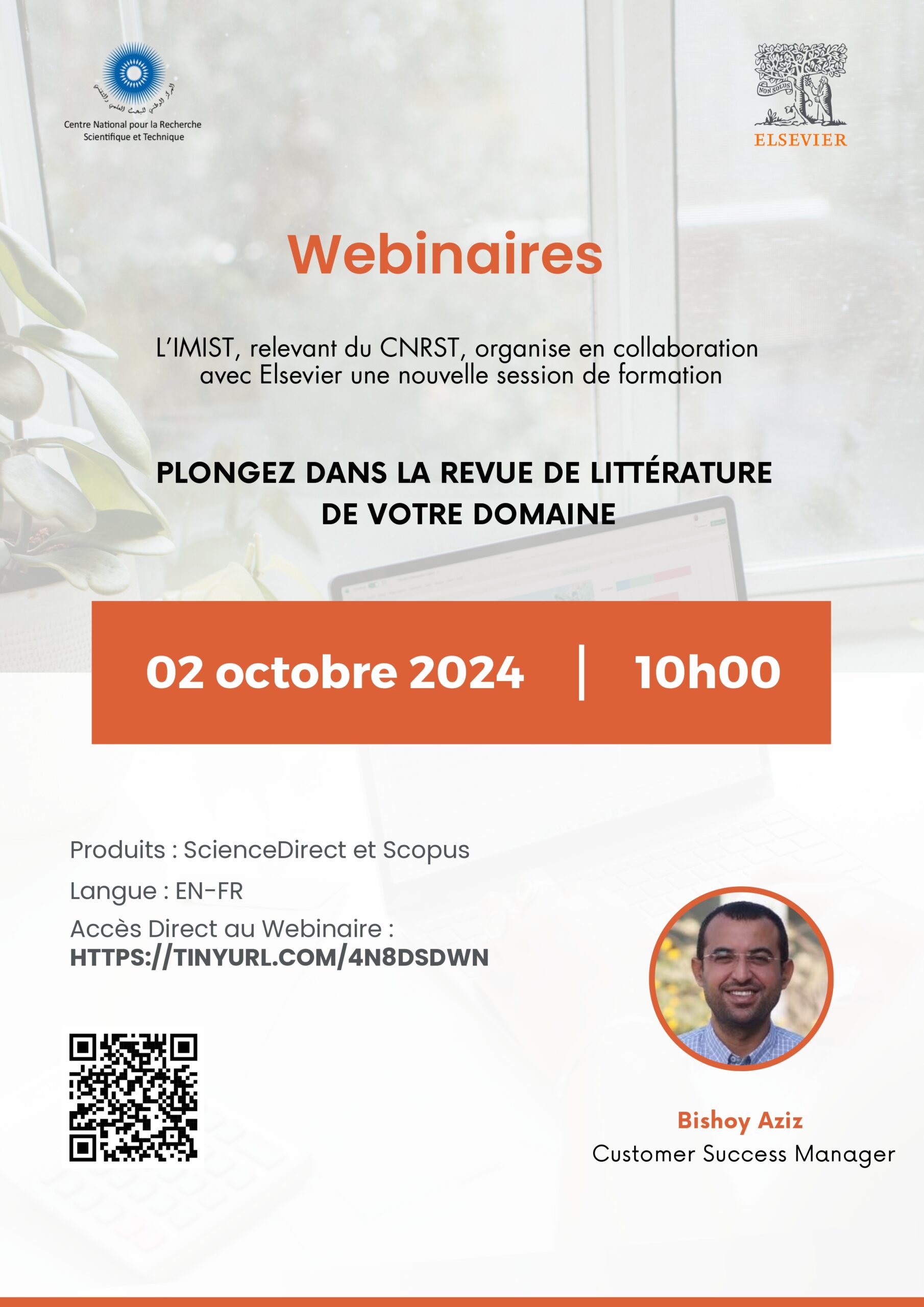 Une session de formation en ligne sous le thème : PLONGEZ DANS LA REVUE DE LITTÉRATURE DE VOTRE DOMAINE