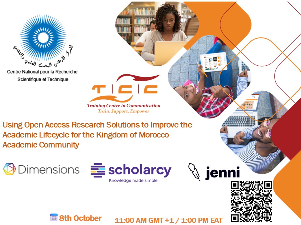 Titre : Using Open Access Research Solutions to Improve the Academic Lifecycle for the Kingdom of Morocco Academic Community